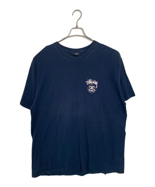 stussy（ステューシー）stussy (ステューシー) stussy ロゴTシャツ ネイビー サイズ:XLの古着・服飾アイテム