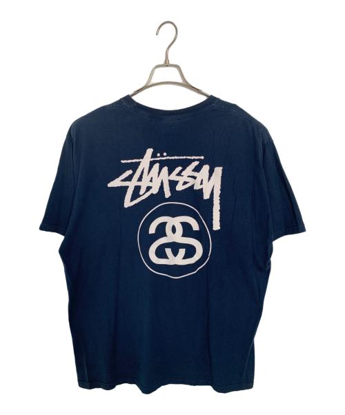 stussy（ステューシー）stussy (ステューシー) stussy ロゴTシャツ ネイビー サイズ:XLの古着・服飾アイテム
