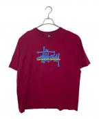 stussyステューシー）の古着「stussy ロゴTシャツ」｜ピンク