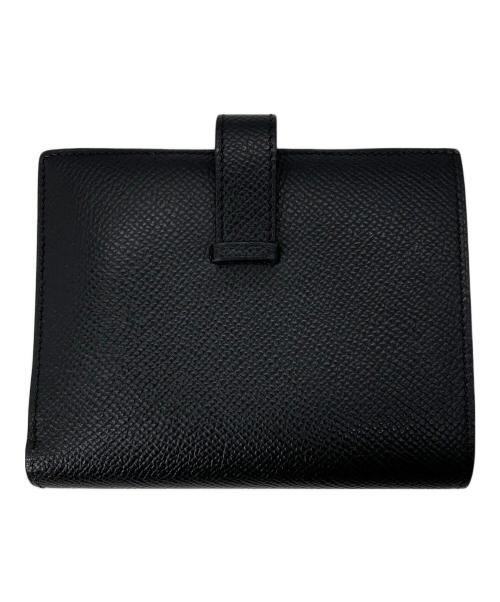 HERMES（エルメス）HERMES (エルメス) ベアン　コンパクトウォレット ブラックの古着・服飾アイテム