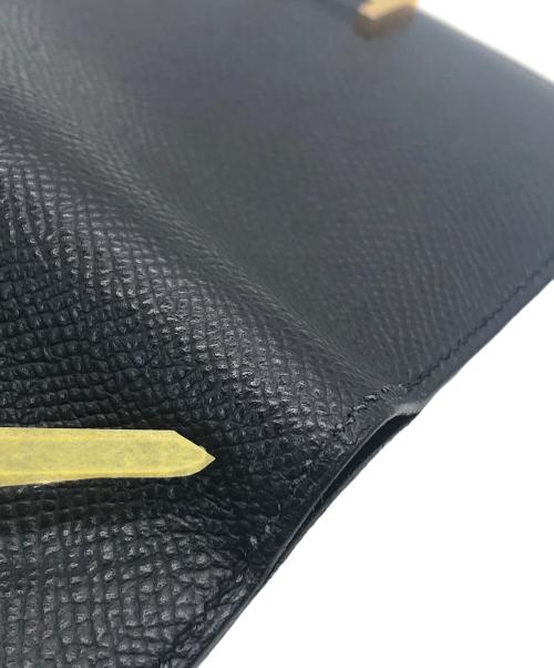 HERMES（エルメス）HERMES (エルメス) ベアン　コンパクトウォレット ブラックの古着・服飾アイテム