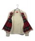 中古・古着 SUPREME (シュプリーム) Plaid Front zip Sweater レッド×ベージュ サイズ:S：28000円