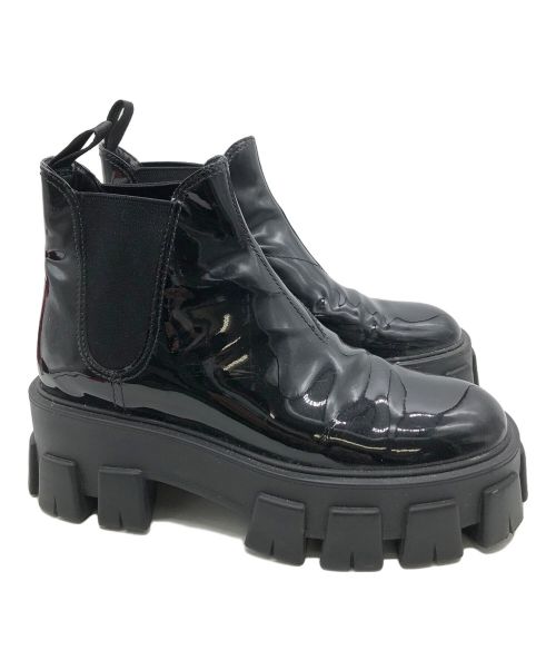 PRADA（プラダ）PRADA (プラダ) サイドゴアブーツ ブラック サイズ:23cmの古着・服飾アイテム