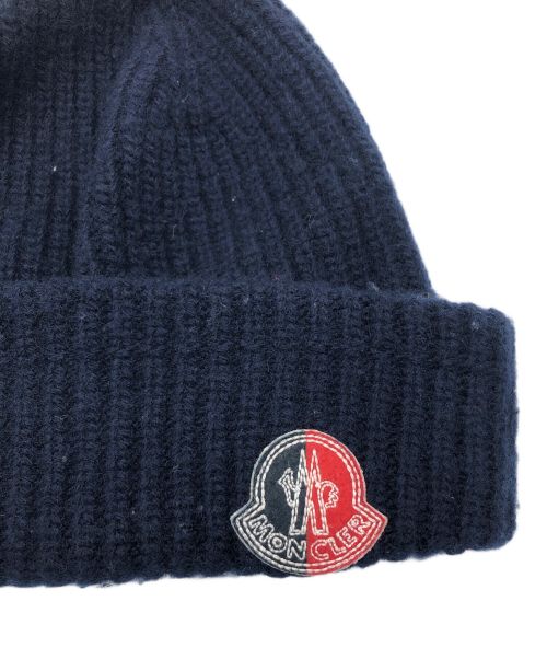 MONCLER（モンクレール）MONCLER (モンクレール) ニットワッチ ネイビーの古着・服飾アイテム