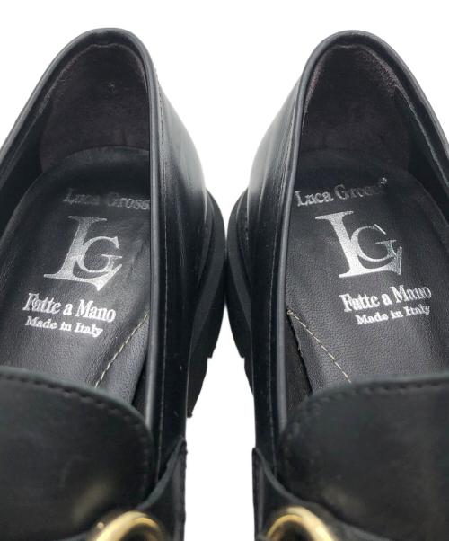 luca grossi（ルカグロッシ）Luca Grossi (ルカグロッシ) チャンキーソールビットローファー ブラック サイズ:36の古着・服飾アイテム