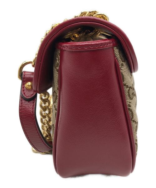 GUCCI（グッチ）GUCCI (グッチ) チェーンショルダーバッグ ベージュの古着・服飾アイテム