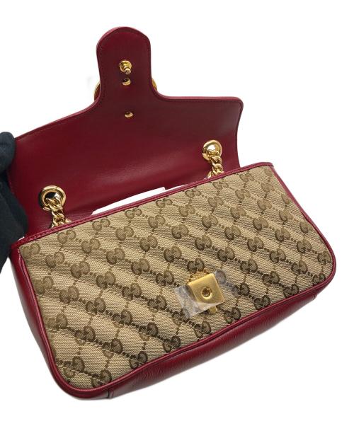 GUCCI（グッチ）GUCCI (グッチ) チェーンショルダーバッグ ベージュの古着・服飾アイテム