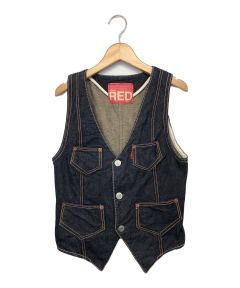 中古・古着通販】RRL (ダブルアールエル) ピンストライプデニムベスト
