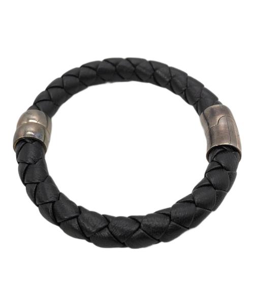BOTTEGA VENETA（ボッテガベネタ）BOTTEGA VENETA (ボッテガベネタ) レザーブレスレット ダークブラウンの古着・服飾アイテム