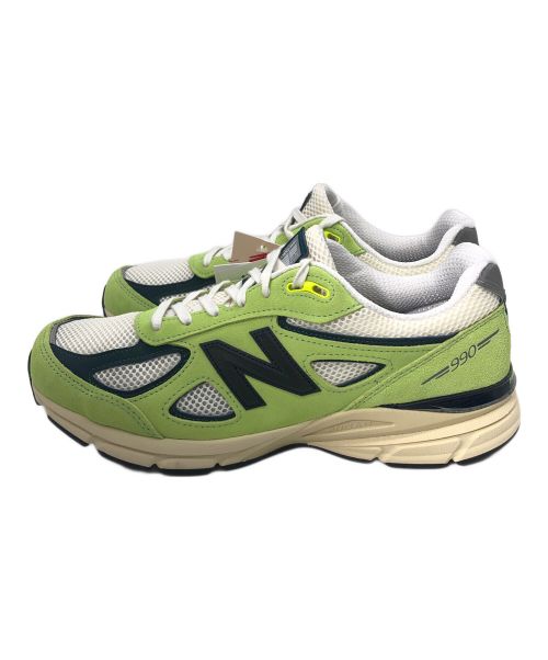 NEW BALANCE（ニューバランス）NEW BALANCE (ニューバランス) スニーカー 黄緑×ホワイト サイズ:28.5cmの古着・服飾アイテム