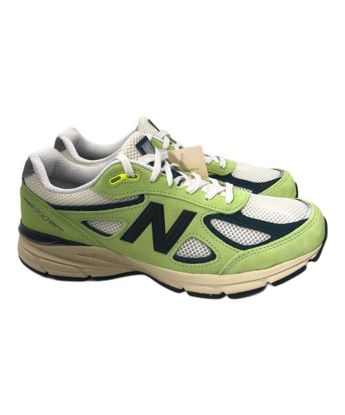NEW BALANCE（ニューバランス）NEW BALANCE (ニューバランス) スニーカー 黄緑×ホワイト サイズ:28.5cmの古着・服飾アイテム