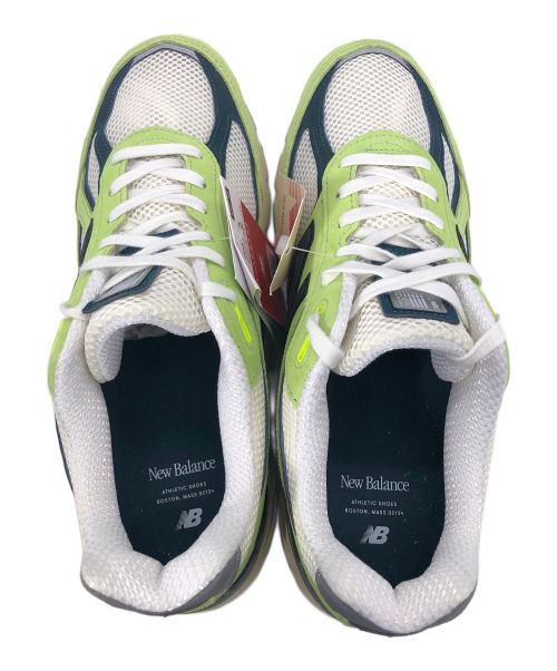 NEW BALANCE（ニューバランス）NEW BALANCE (ニューバランス) スニーカー 黄緑×ホワイト サイズ:28.5cmの古着・服飾アイテム