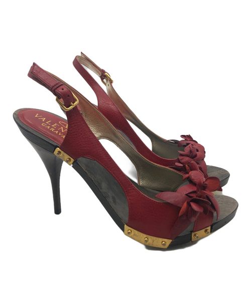 VALENTINO GARAVANI（ヴァレンティノ・ガラヴァーニ）VALENTINO GARAVANI (ヴァレンティノ・ガラヴァーニ) ハイヒールパンプス レッド サイズ:23.5cmの古着・服飾アイテム