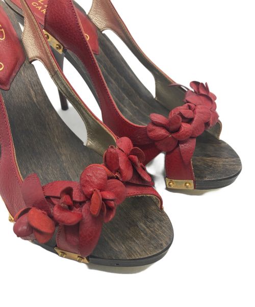 VALENTINO GARAVANI（ヴァレンティノ・ガラヴァーニ）VALENTINO GARAVANI (ヴァレンティノ・ガラヴァーニ) ハイヒールパンプス レッド サイズ:23.5cmの古着・服飾アイテム