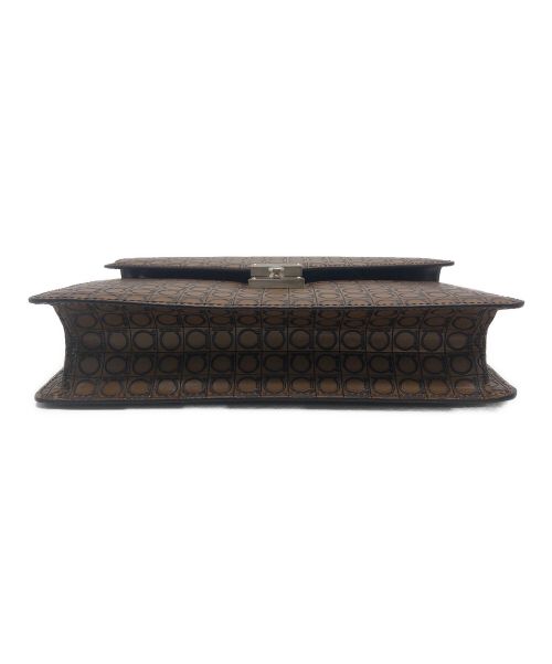 Salvatore Ferragamo（サルヴァトーレ フェラガモ）Salvatore Ferragamo (サルヴァトーレ フェラガモ) クラッチバッグ ブラウンの古着・服飾アイテム