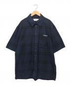 OFFWHITEオフホワイト）の古着「半袖シャツ」｜ネイビー