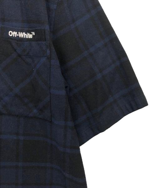 OFFWHITE（オフホワイト）OFFWHITE (オフホワイト) 半袖シャツ ネイビー サイズ:XLの古着・服飾アイテム