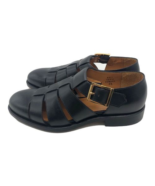 Jalan Sriwijaya（ジャランスリウァヤ）Jalan Sriwijaya (ジャランスリウァヤ) グルカサンダル ブラック サイズ:23.5cmの古着・服飾アイテム