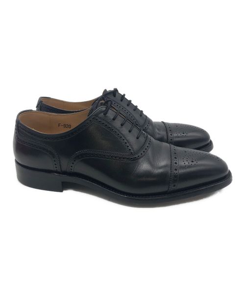 SCOTCH GRAIN（スコッチグレイン）SCOTCH GRAIN (スコッチグレイン) レザーシューズ ブラック サイズ:24cmの古着・服飾アイテム