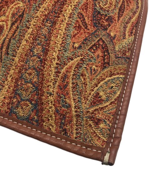 A VACATION（ア ヴァケーション）A VACATION (アヴァケーション) トートバッグ ブラウン×レッドジャガードの古着・服飾アイテム