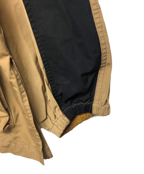 MACPHEE（マカフィー）MACPHEE (マカフィ) メモリーグログラン フーデッドショートコート ブラック×ベージュ サイズ:36の古着・服飾アイテム