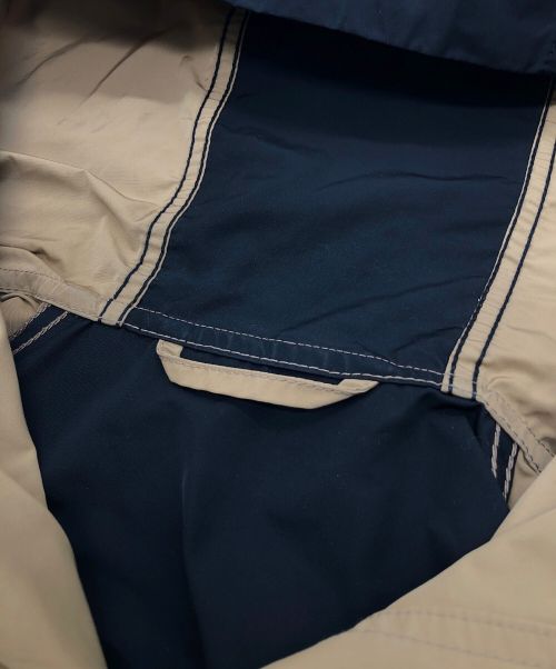 MACPHEE（マカフィー）MACPHEE (マカフィ) メモリーグログラン フーデッドショートコート ブラック×ベージュ サイズ:36の古着・服飾アイテム