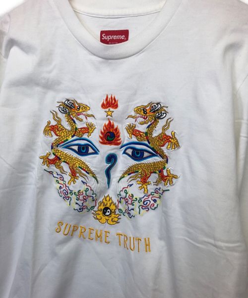 SUPREME（シュプリーム）Supreme (シュプリーム) 長袖Tシャツ ホワイト サイズ:Sの古着・服飾アイテム