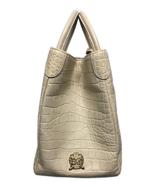 A.D.M.J.（エーディーエムジェイ）A.D.M.J. (エーディーエムジェイ) ハンドバッグ ベージュの古着・服飾アイテム