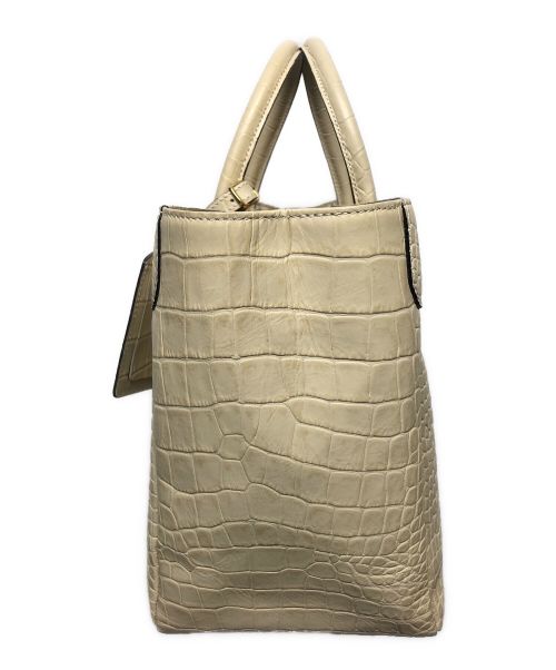 A.D.M.J.（エーディーエムジェイ）A.D.M.J. (エーディーエムジェイ) ハンドバッグ ベージュの古着・服飾アイテム