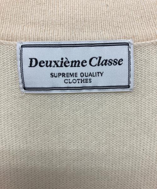 DEUXIEME CLASSE（ドゥーズィエム クラス）Deuxieme Classe (ドゥーズィエム クラス) ニットカーディガン ベージュ サイズ:Mの古着・服飾アイテム