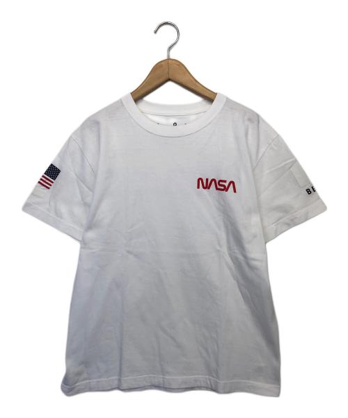 BEAMS（ビームス）BEAMS (ビームス) TOM SACHS (トムサックス) NASA Tシャツ/2019 ホワイト サイズ:Mの古着・服飾アイテム