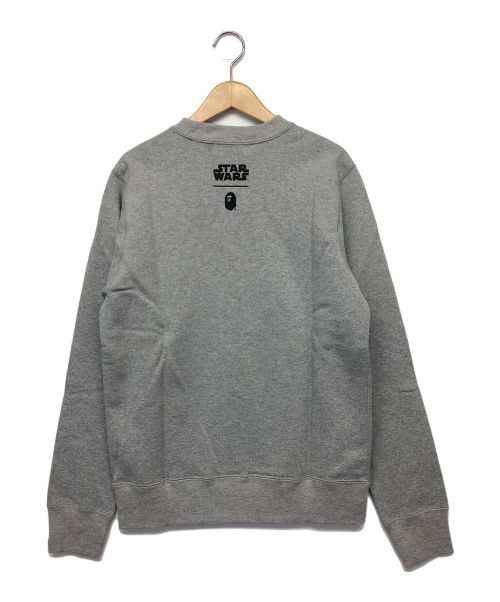 A BATHING APE（ア ベイシング エイプ）A BATHING APE (アベイシングエイプ) STAR WARS (スターウォーズ) スウェット グレー サイズ:M 未使用品の古着・服飾アイテム