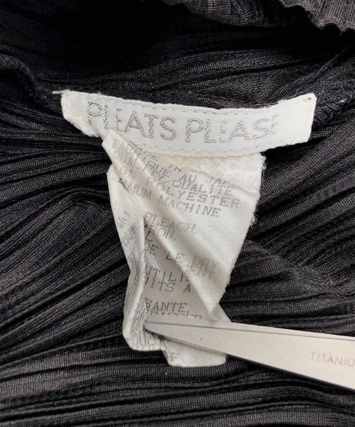PLEATS PLEASE（プリーツプリーズ）PLEATS PLEASE (プリーツプリーズ) ノースリーブミニワンピース ブラック サイズ:3の古着・服飾アイテム