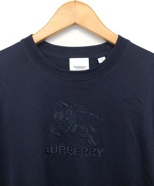 BURBERRY LONDON（バーバリーロンドン）BURBERRY LONDON (バーバリーロンドン) ロゴプリントTシャツ ネイビー サイズ:XSの古着・服飾アイテム