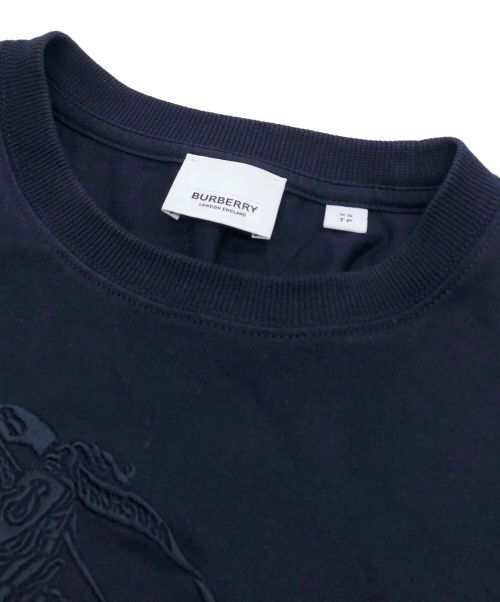 BURBERRY LONDON（バーバリーロンドン）BURBERRY LONDON (バーバリーロンドン) ロゴプリントTシャツ ネイビー サイズ:XSの古着・服飾アイテム