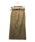 mame kurogouchi (マメクロゴウチ) Summer Wool PlaidFrontSlitSkirtスリットスカート ベージュ サイズ:01：13000円