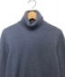 FEDELI (フェデーリ) タートルネックニット ブルー サイズ:44：13000円