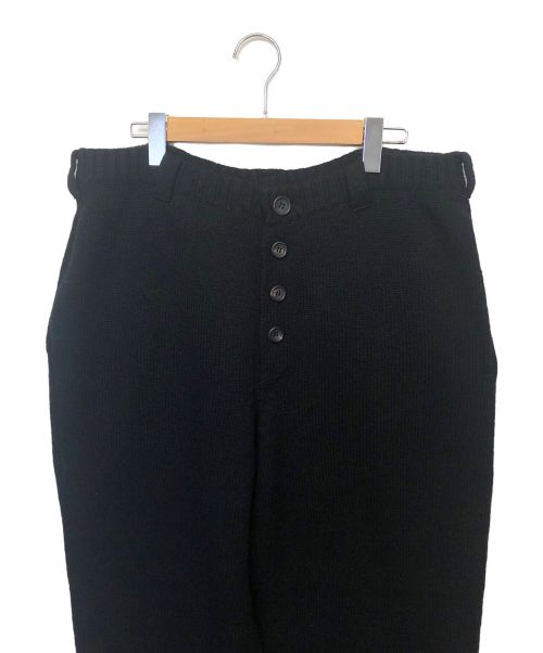 Yohji Yamamoto pour homme（ヨウジヤマモト プールオム）Yohji Yamamoto pour homme (ヨウジヤマモト プールオム) ニットパンツ ブラック サイズ:3の古着・服飾アイテム