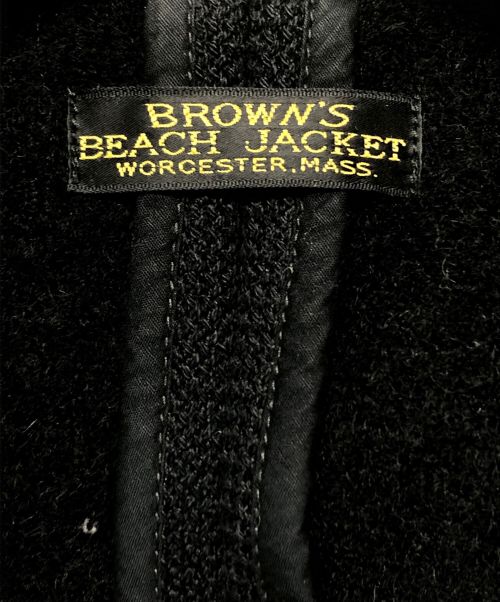 BROWN'S BEACH JACKET（ブラウンズビーチジャケット）BROWN'S BEACH JACKET (ブラウンズビーチジャケット) ジャケット ブラック サイズ:36の古着・服飾アイテム