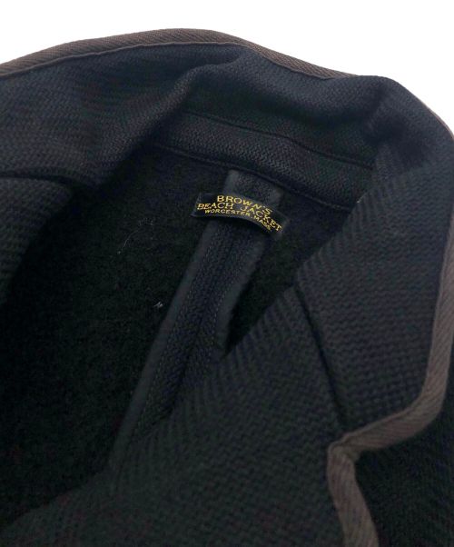 BROWN'S BEACH JACKET（ブラウンズビーチジャケット）BROWN'S BEACH JACKET (ブラウンズビーチジャケット) ジャケット ブラック サイズ:36の古着・服飾アイテム