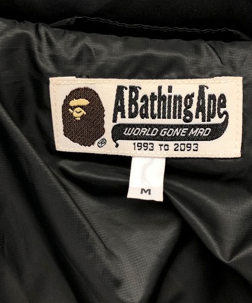 A BATHING APE（ア ベイシング エイプ）A BATHING APE (アベイシングエイプ) ダウンジャケット ブラック サイズ:Mの古着・服飾アイテム