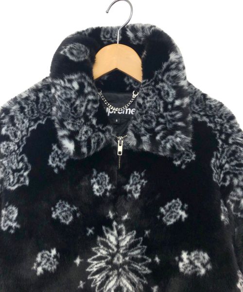 SUPREME（シュプリーム）Supreme (シュプリーム) Bandana Faux Fur Bomber Jacket ブラック サイズ:Sの古着・服飾アイテム