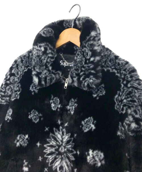 SUPREME（シュプリーム）Supreme (シュプリーム) Bandana Faux Fur Bomber Jacket ブラック サイズ:Sの古着・服飾アイテム