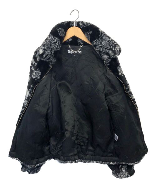 SUPREME（シュプリーム）Supreme (シュプリーム) Bandana Faux Fur Bomber Jacket ブラック サイズ:Sの古着・服飾アイテム