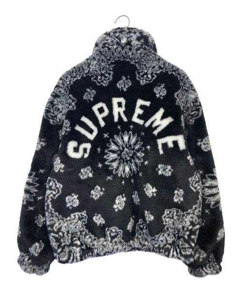 SUPREME（シュプリーム）Supreme (シュプリーム) Bandana Faux Fur Bomber Jacket ブラック サイズ:Sの古着・服飾アイテム