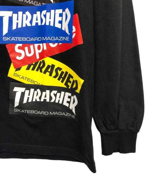 SUPREME（シュプリーム）Supreme (シュプリーム) THRASHER (スラッシャー) Multi logo L/S Tee ブラック サイズ:Sの古着・服飾アイテム