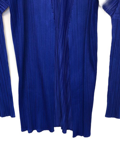 PLEATS PLEASE ISSEY MIYAKE（プリーツプリーズ イッセイミヤケ）PLEATS PLEASE ISSEY MIYAKE (プリーツプリーズ イッセイミヤケ) カーディガン ブルー サイズ:Mの古着・服飾アイテム