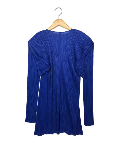 PLEATS PLEASE ISSEY MIYAKE（プリーツプリーズ イッセイミヤケ）PLEATS PLEASE ISSEY MIYAKE (プリーツプリーズ イッセイミヤケ) カーディガン ブルー サイズ:Mの古着・服飾アイテム