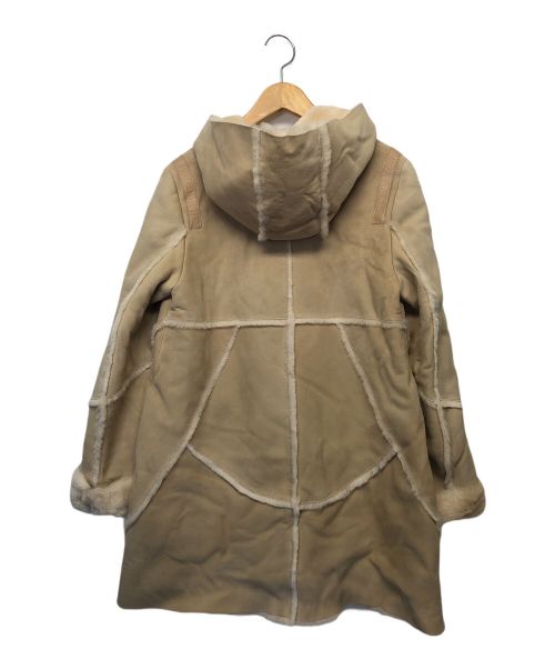 毛皮工房（毛皮工房）毛皮工房 (毛皮工房) ムートンスエードフードコート アイボリー サイズ:Lの古着・服飾アイテム