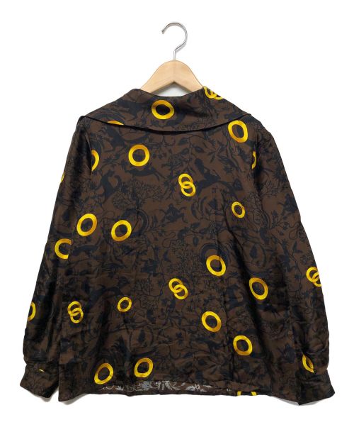 CELINE（セリーヌ）CELINE (セリーヌ) シルクブラウス ブラウン サイズ:38の古着・服飾アイテム